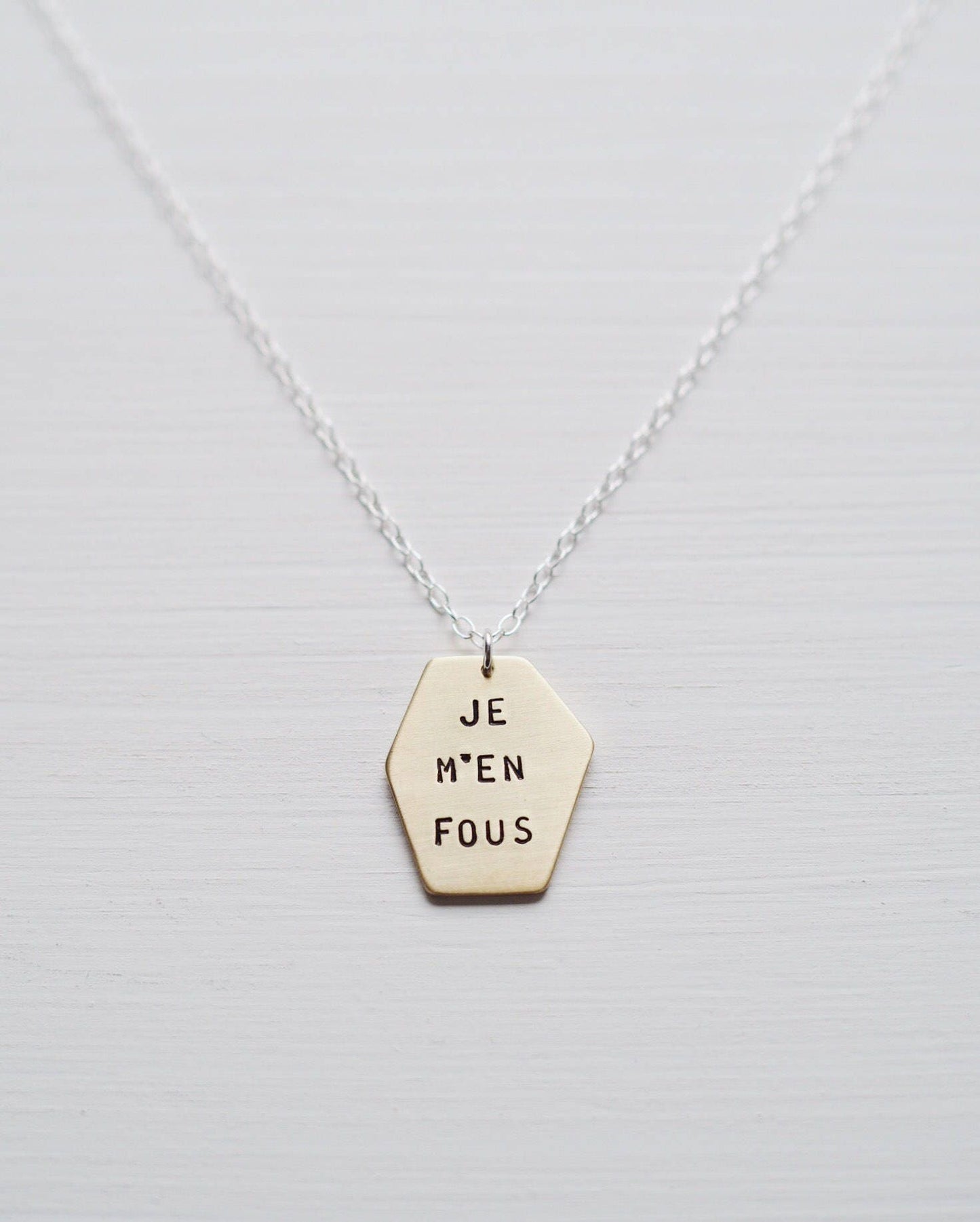 Je M'en Fous - I Don't Care Necklace