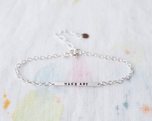 Make Art Tiny Bar Bracelet
