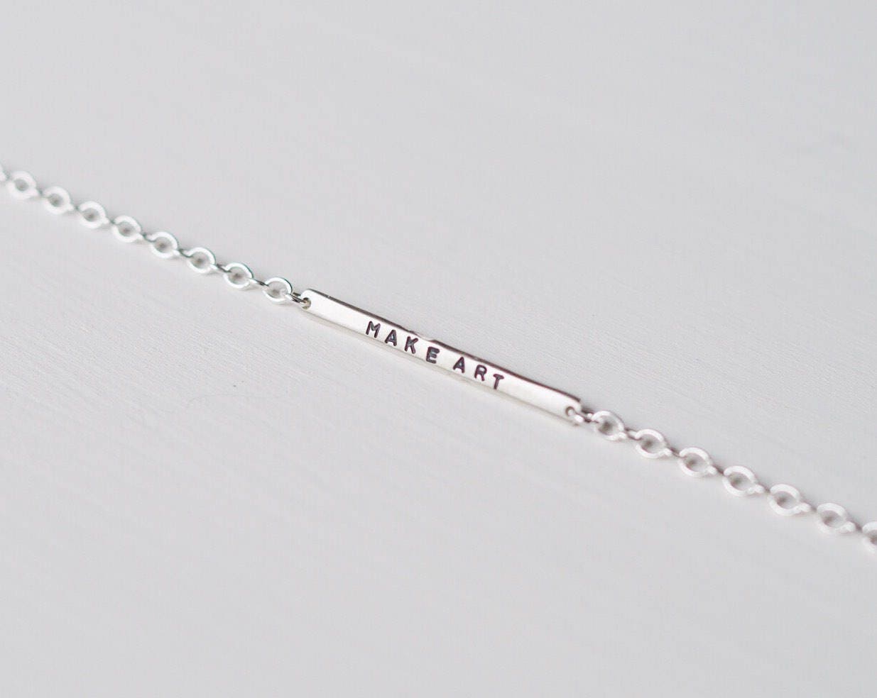 Make Art Tiny Bar Bracelet