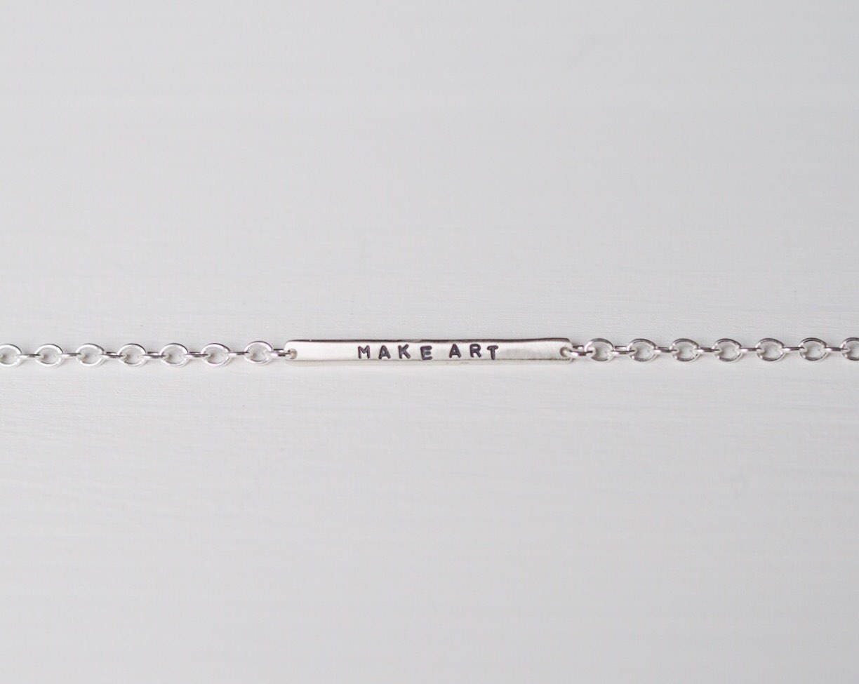 Make Art Tiny Bar Bracelet