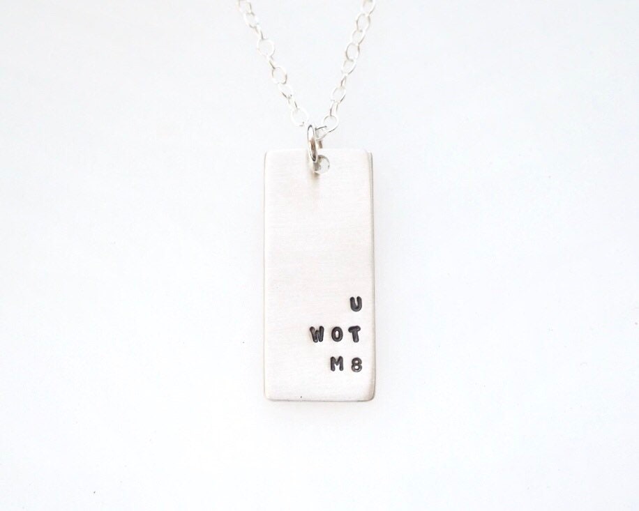 Personalised Rectangle Necklace