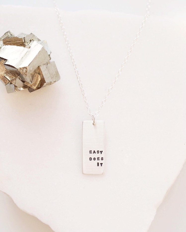 Personalised Rectangle Necklace