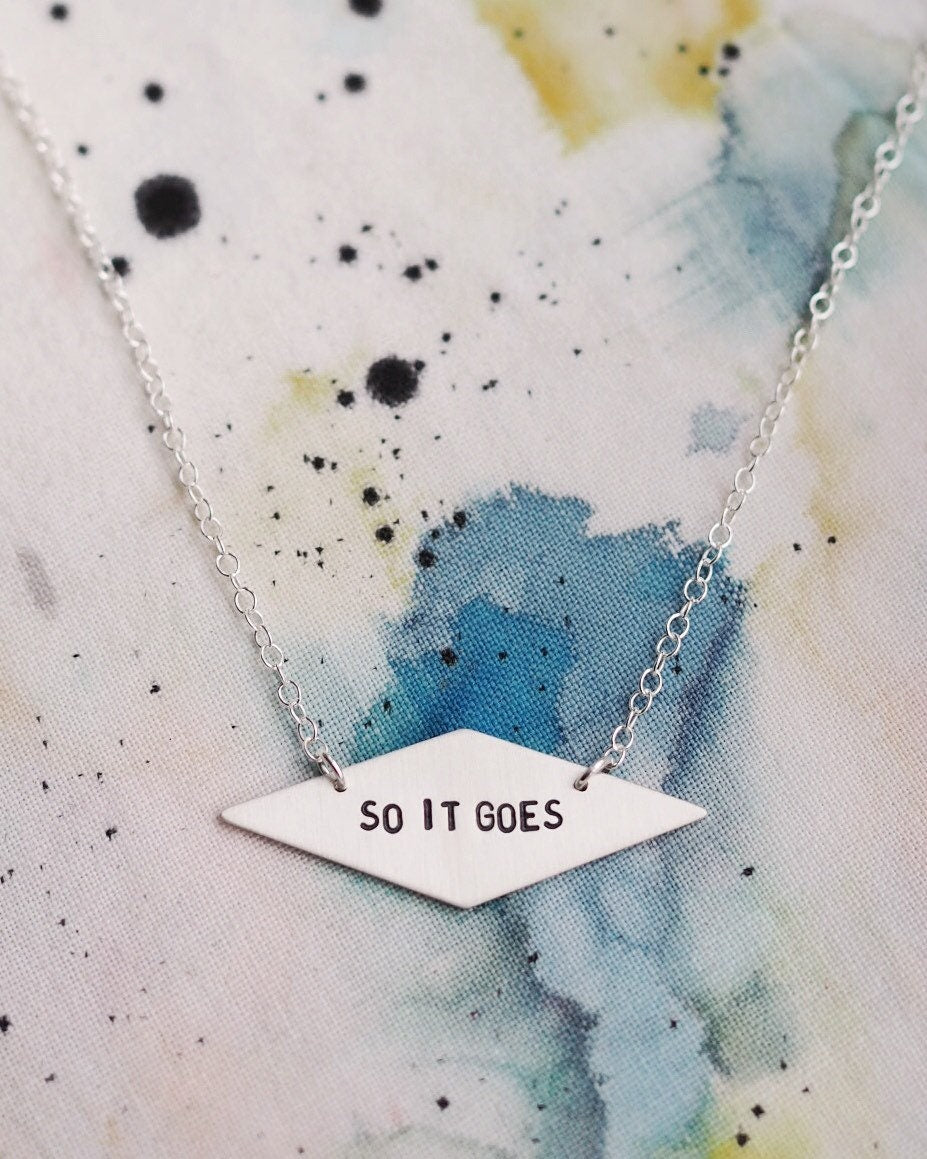 Personalised Diamond Shaped Necklace