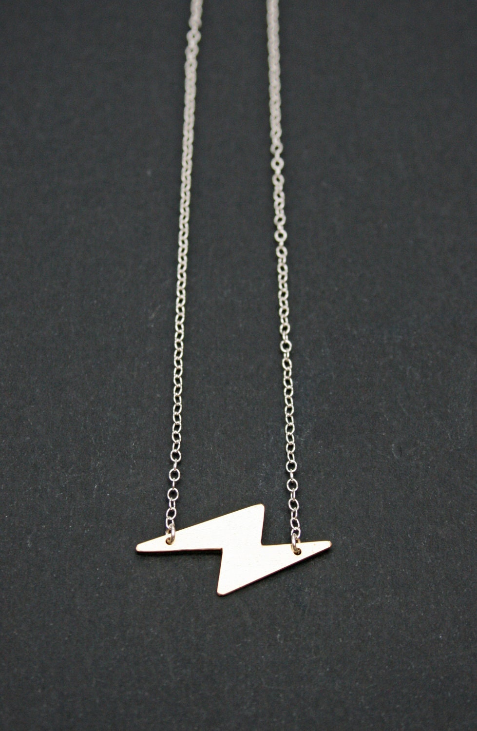 Tiny Lightning Bolt Necklace