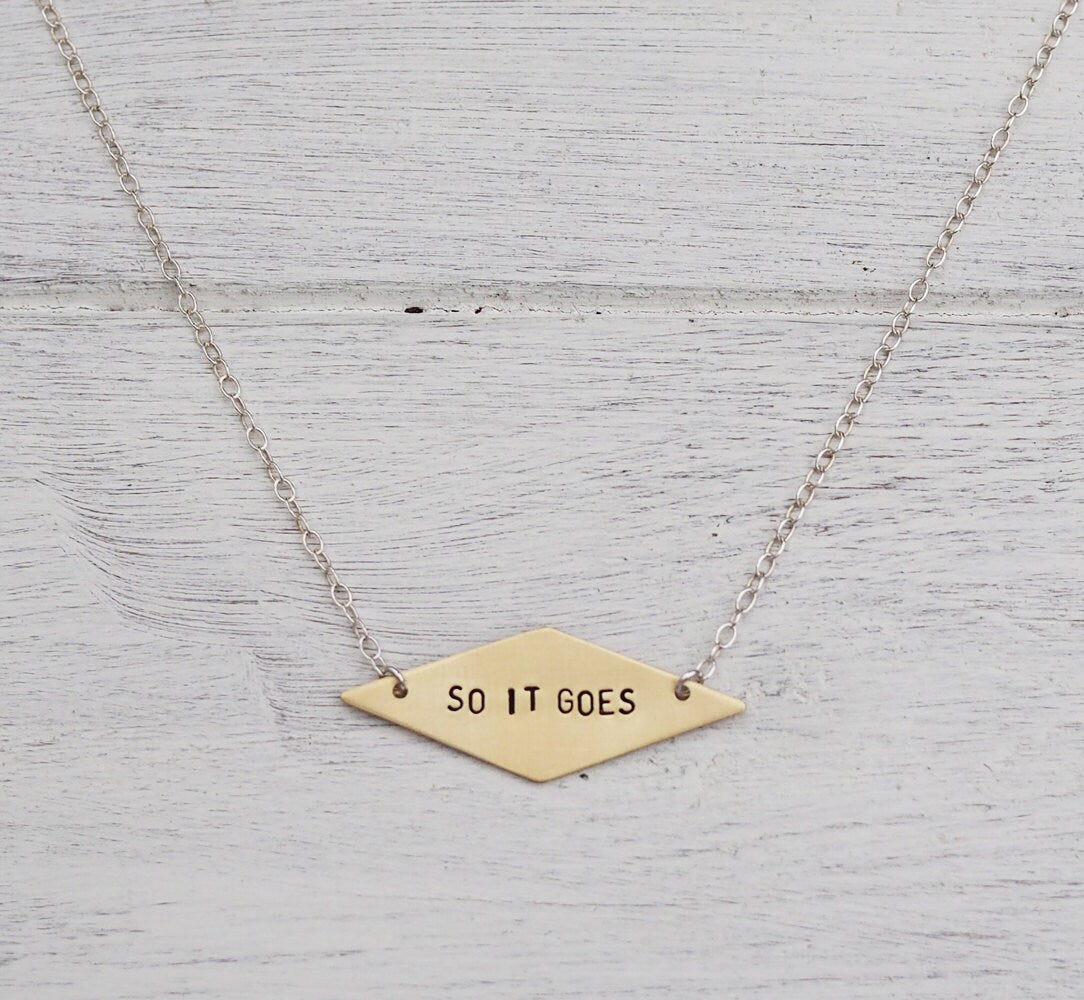 Personalised Diamond Shaped Necklace