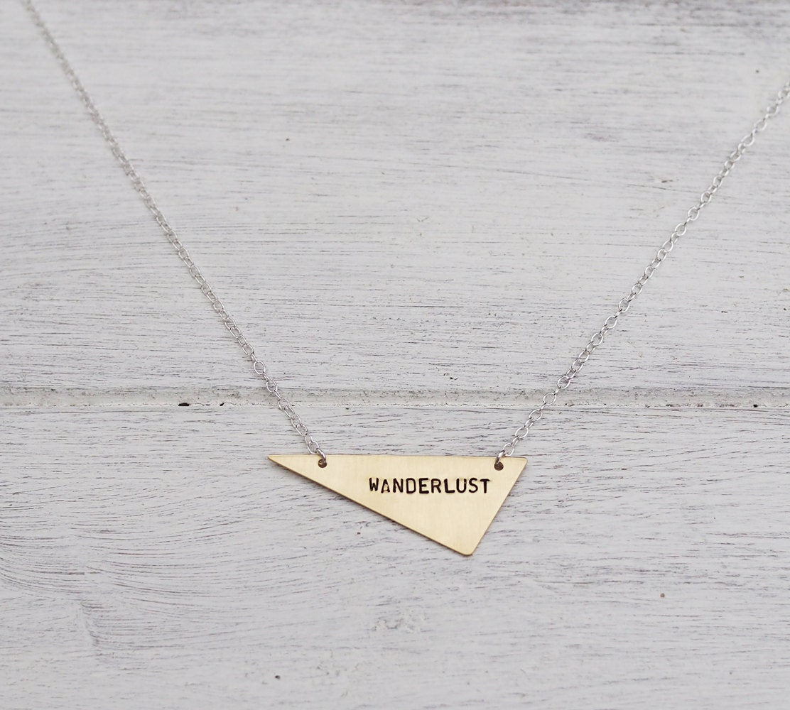 Wanderlust Triangle Necklace