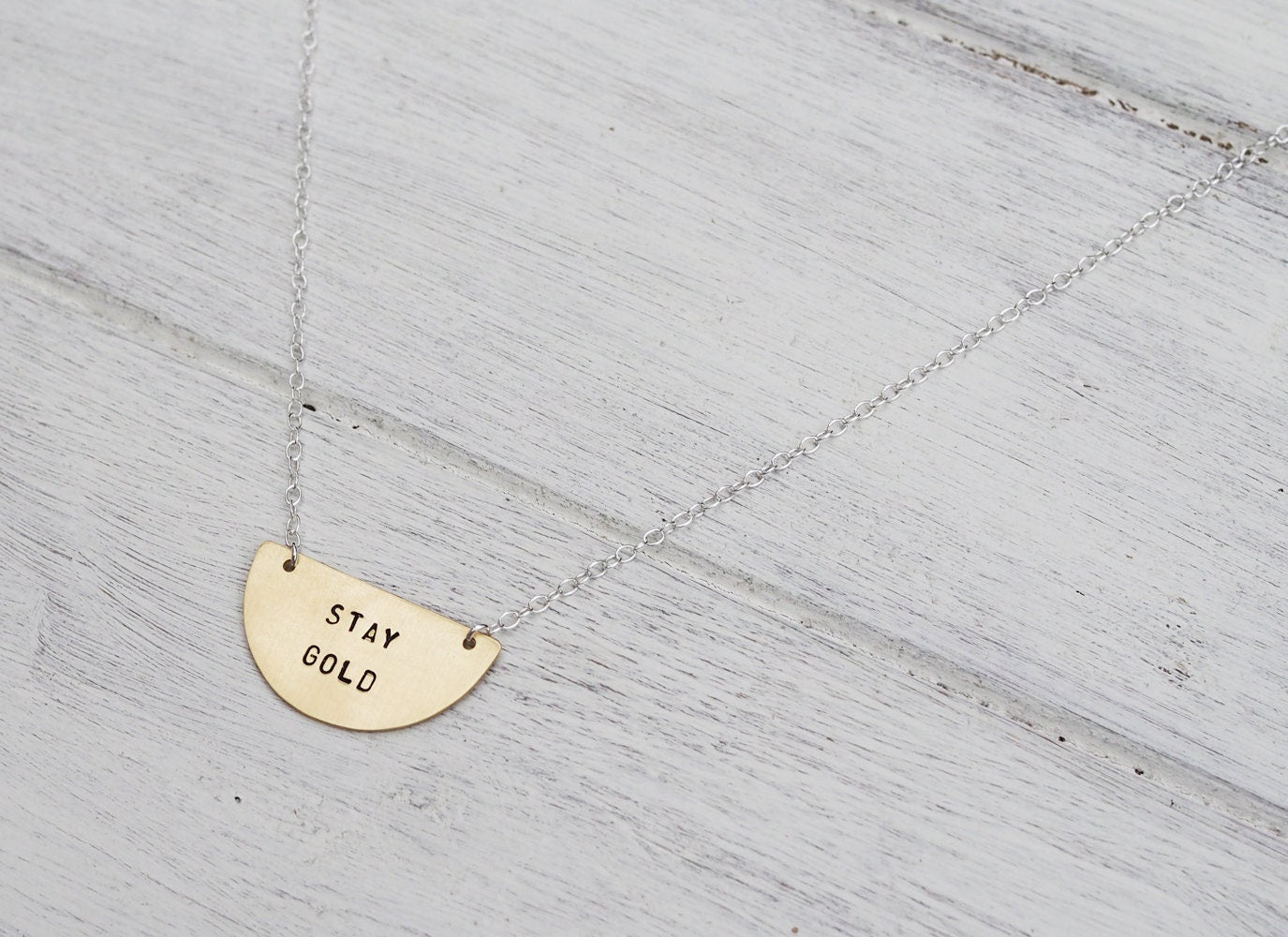 Personalised Semi Circle Necklace