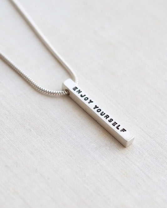 Personalised Square Bar Necklace