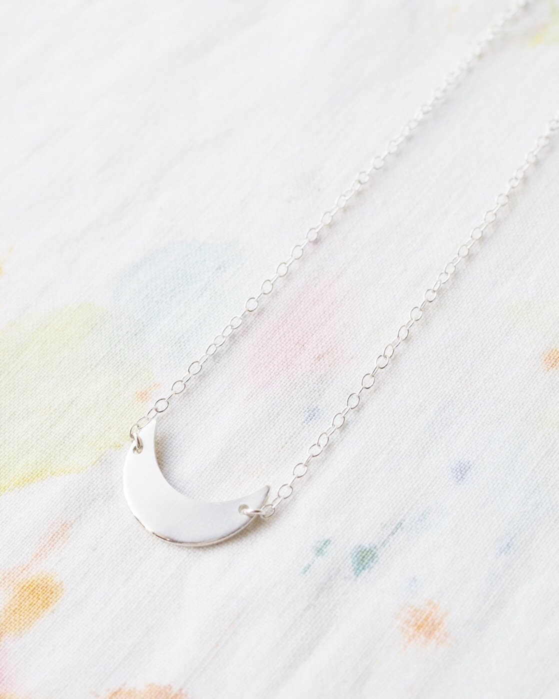 Tiny Crescent Necklace