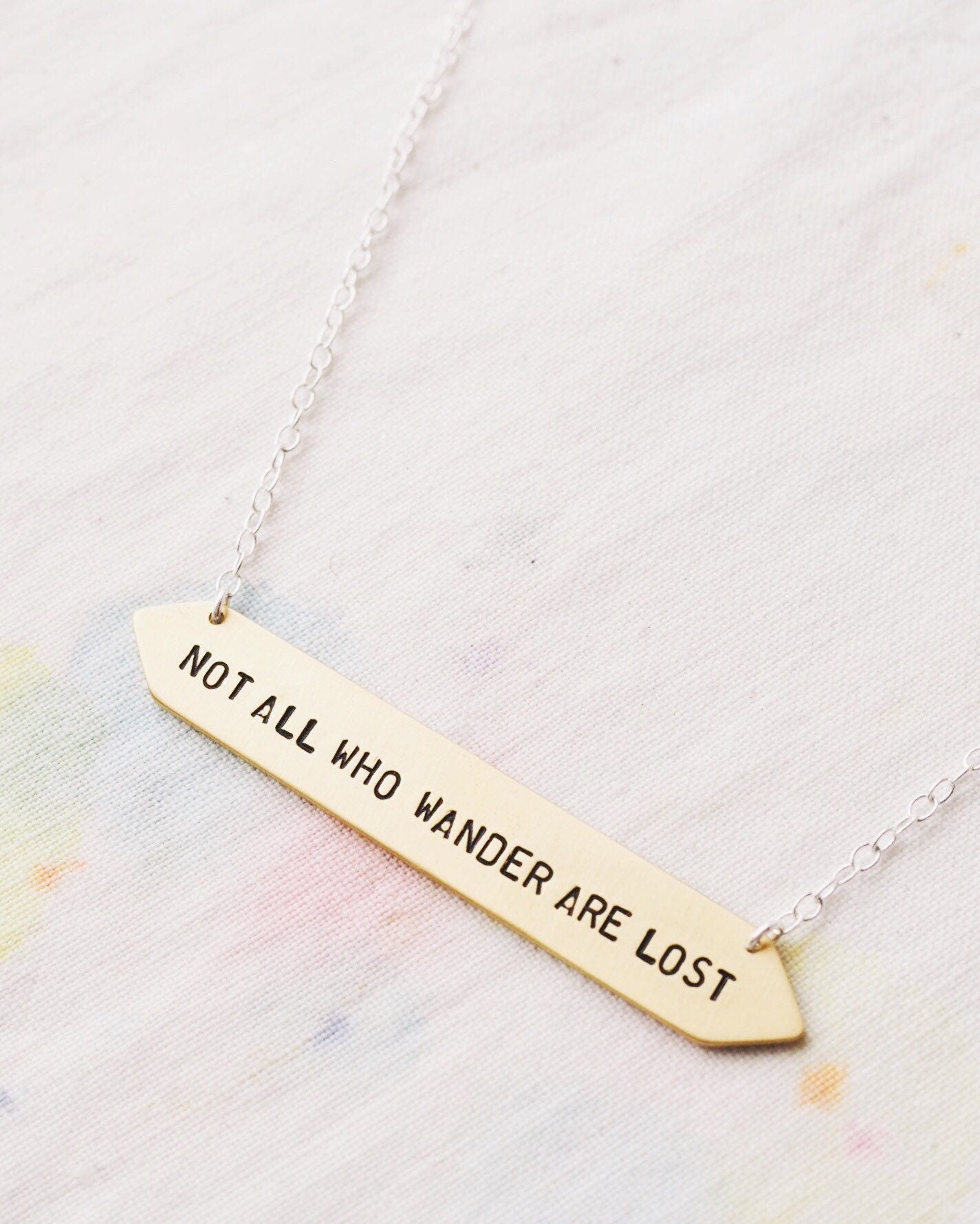 Not All Who Wander Are Lost Necklace