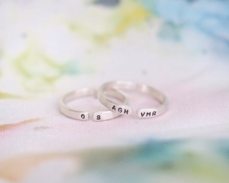 Personalised Initial Ring