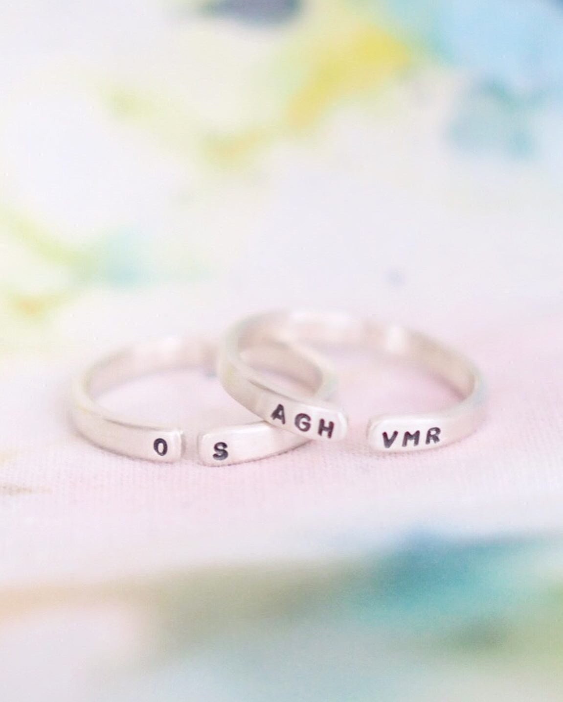 Personalised Initial Ring