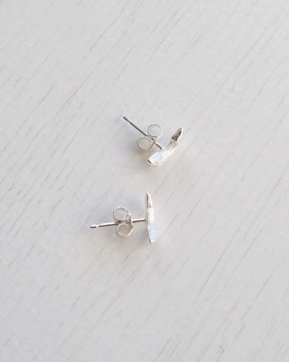 Be Prepared Silver Stud Earrings