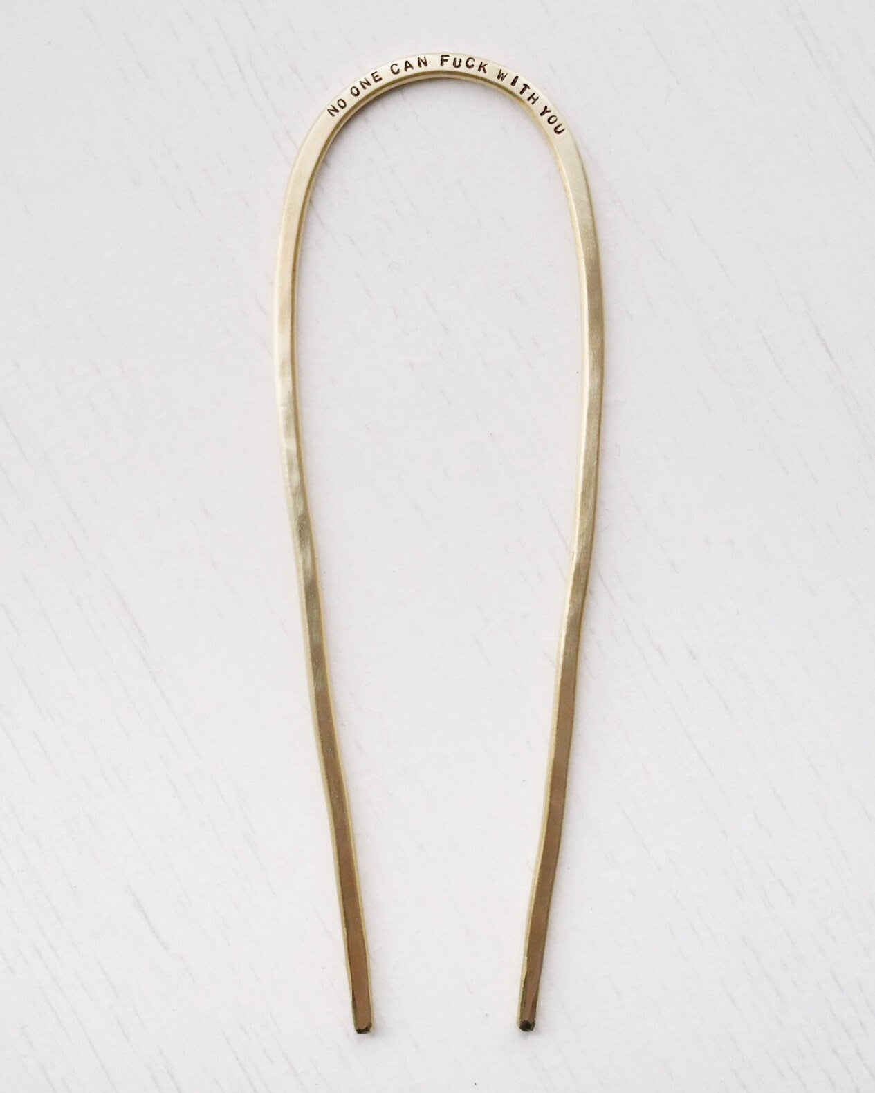 Personalised Brass Hair Pin