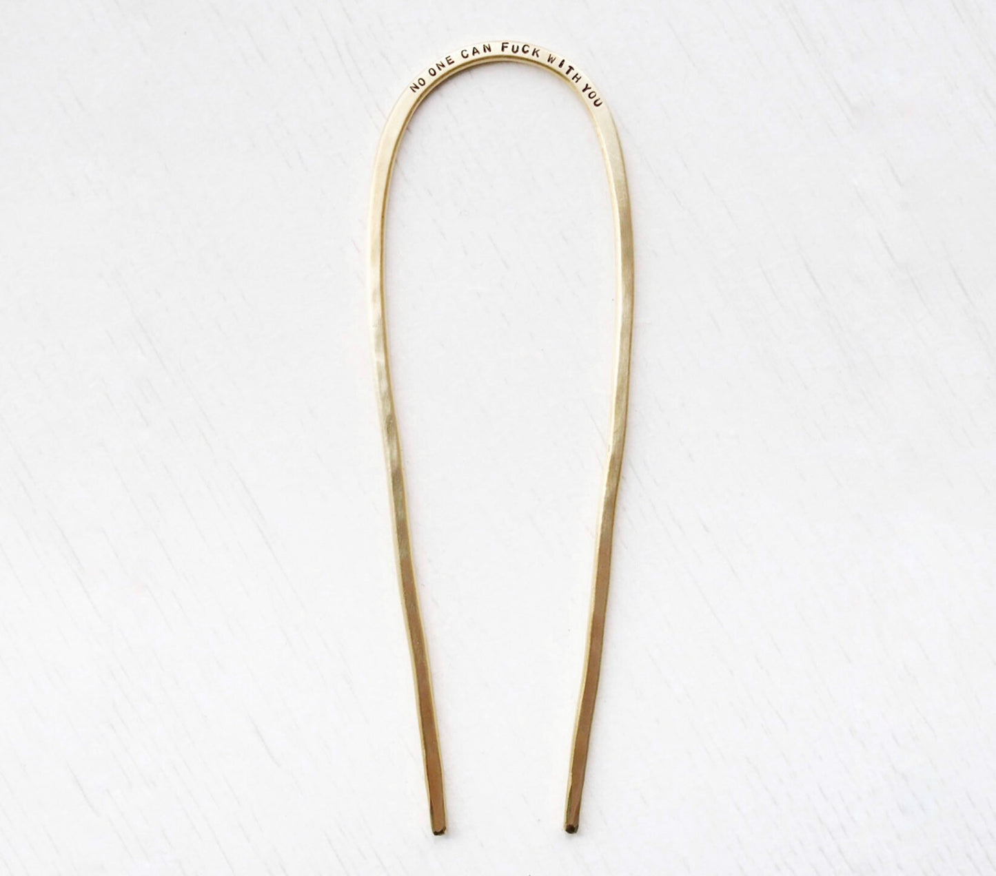 Personalised Brass Hair Pin