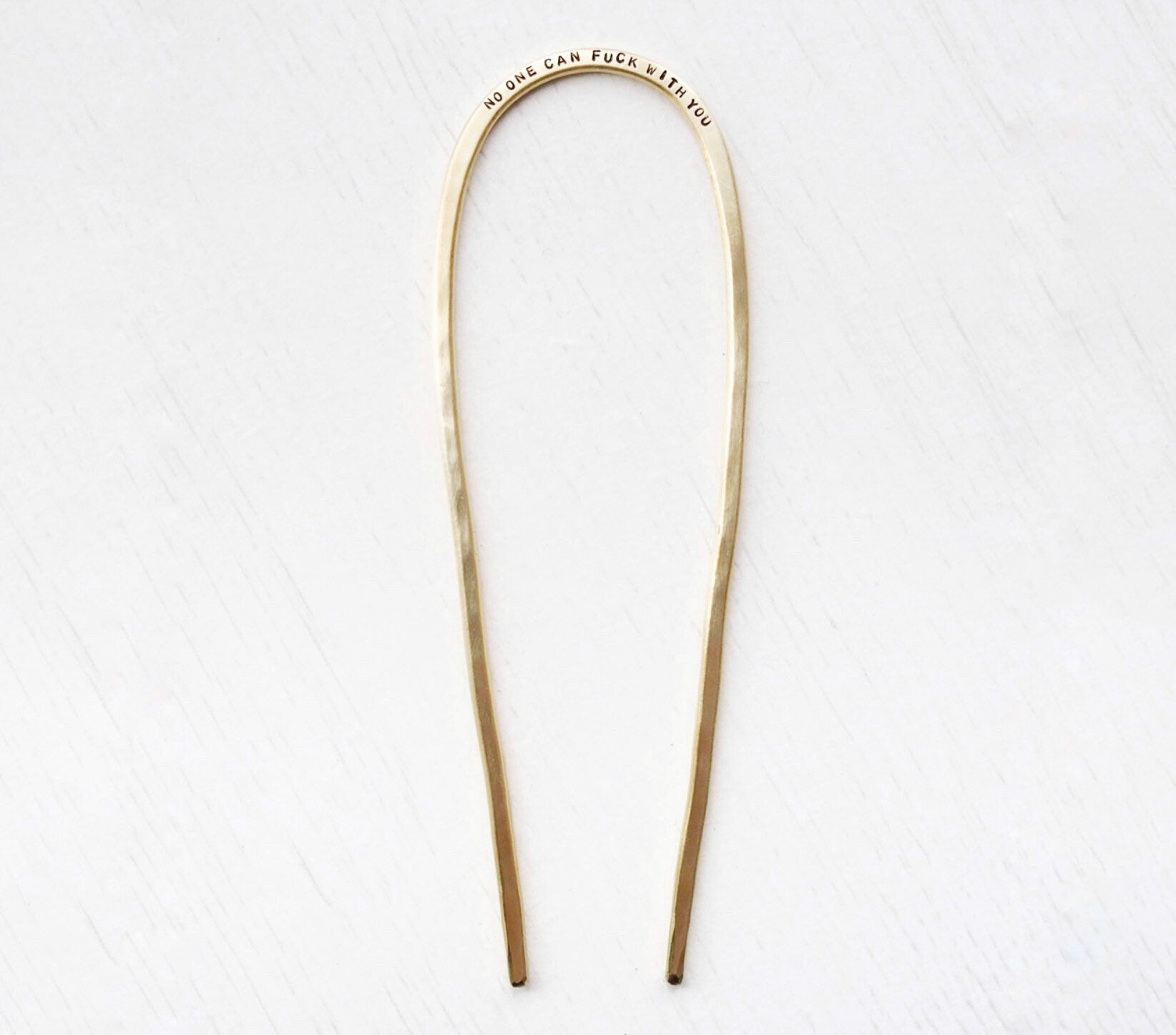 Personalised Brass Hair Pin