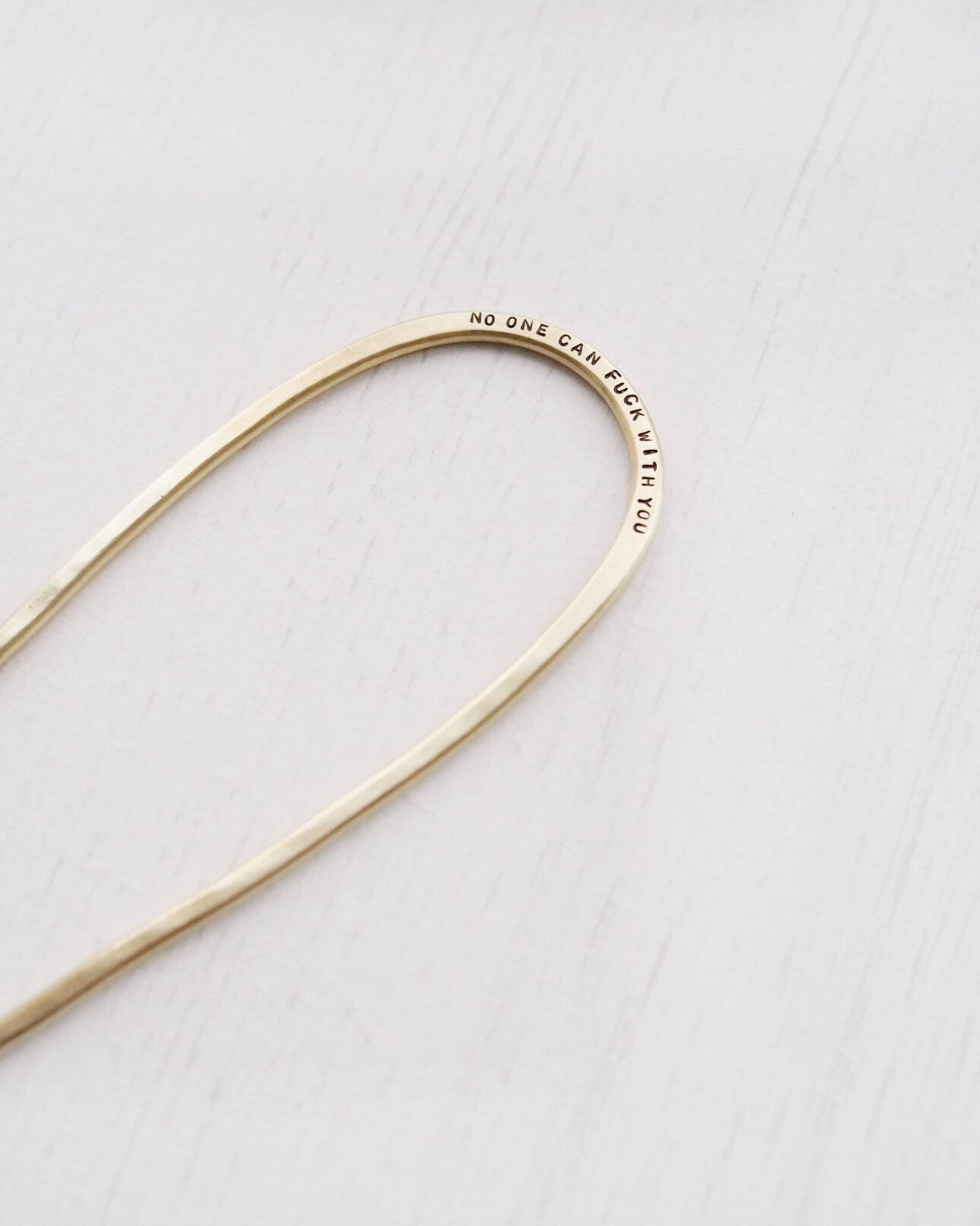 Personalised Brass Hair Pin