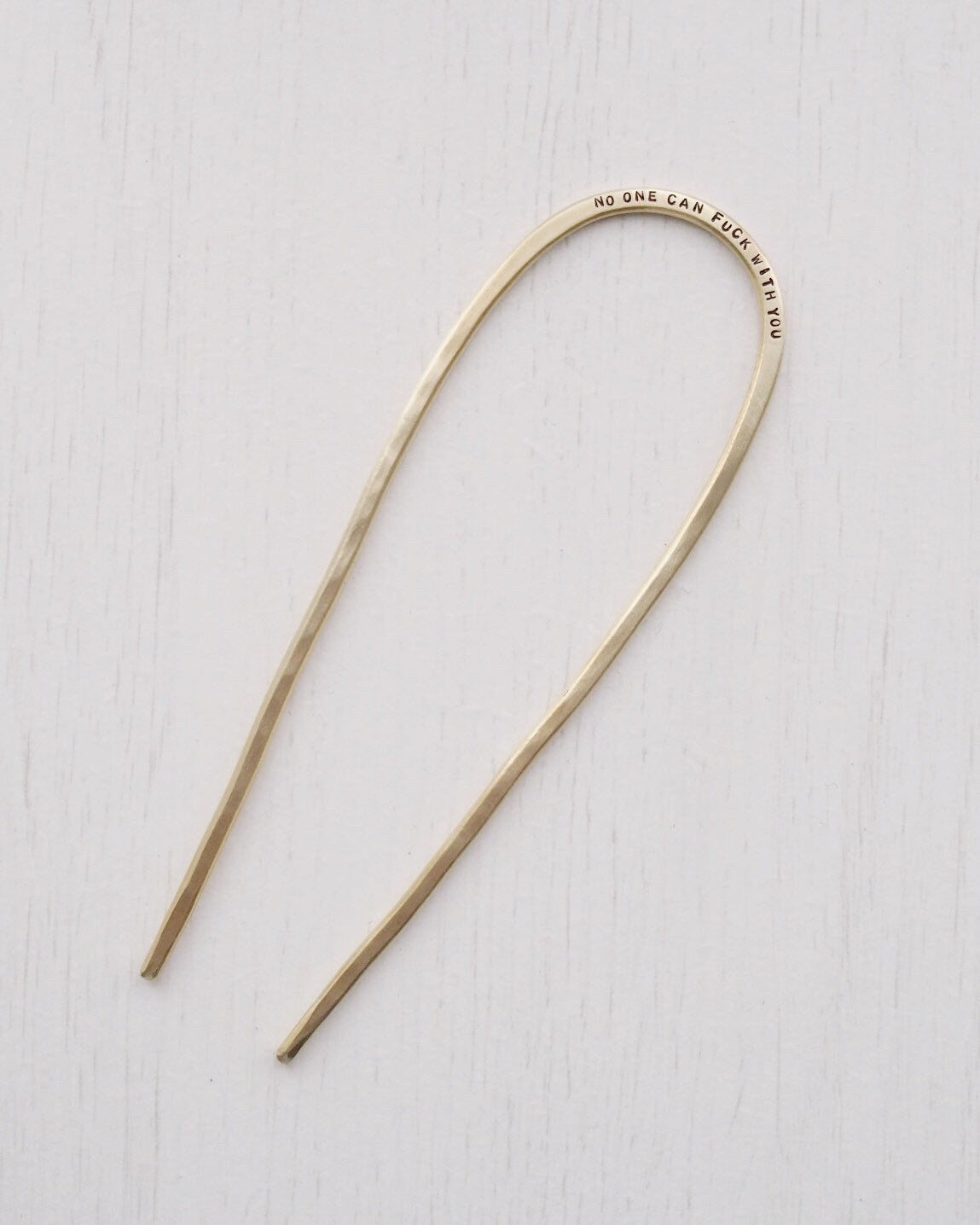 Personalised Brass Hair Pin