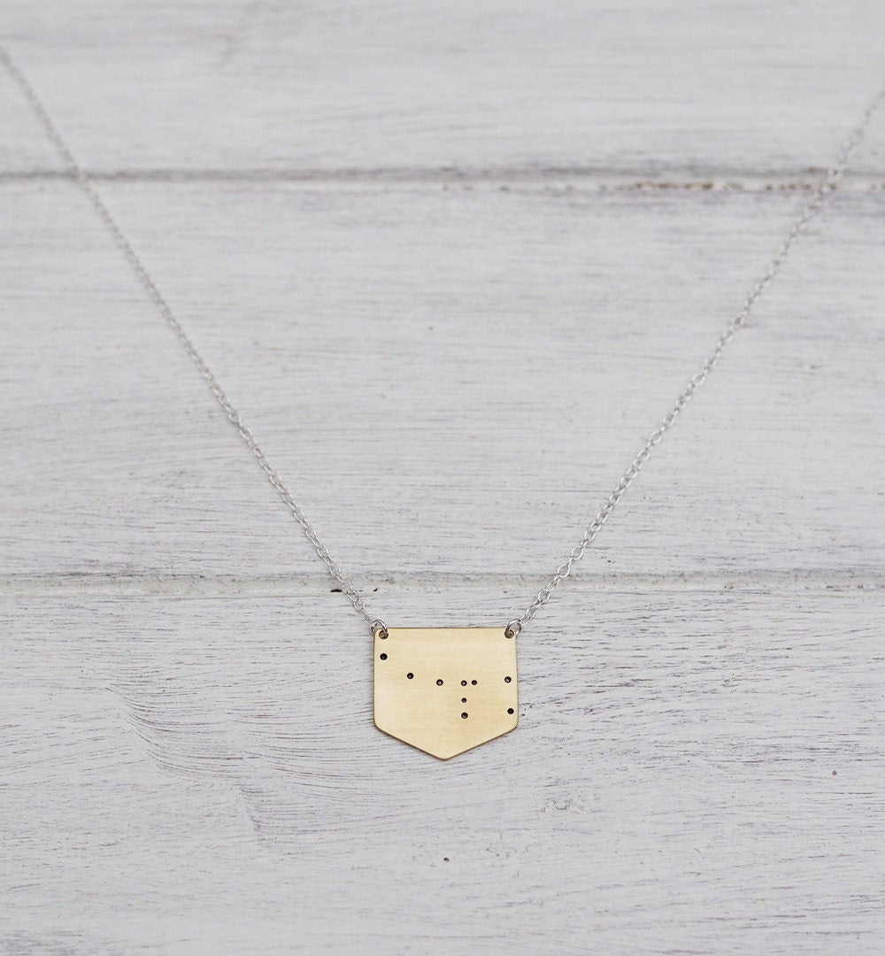 Ursa Minor 'Little Bear' Constellation Necklace