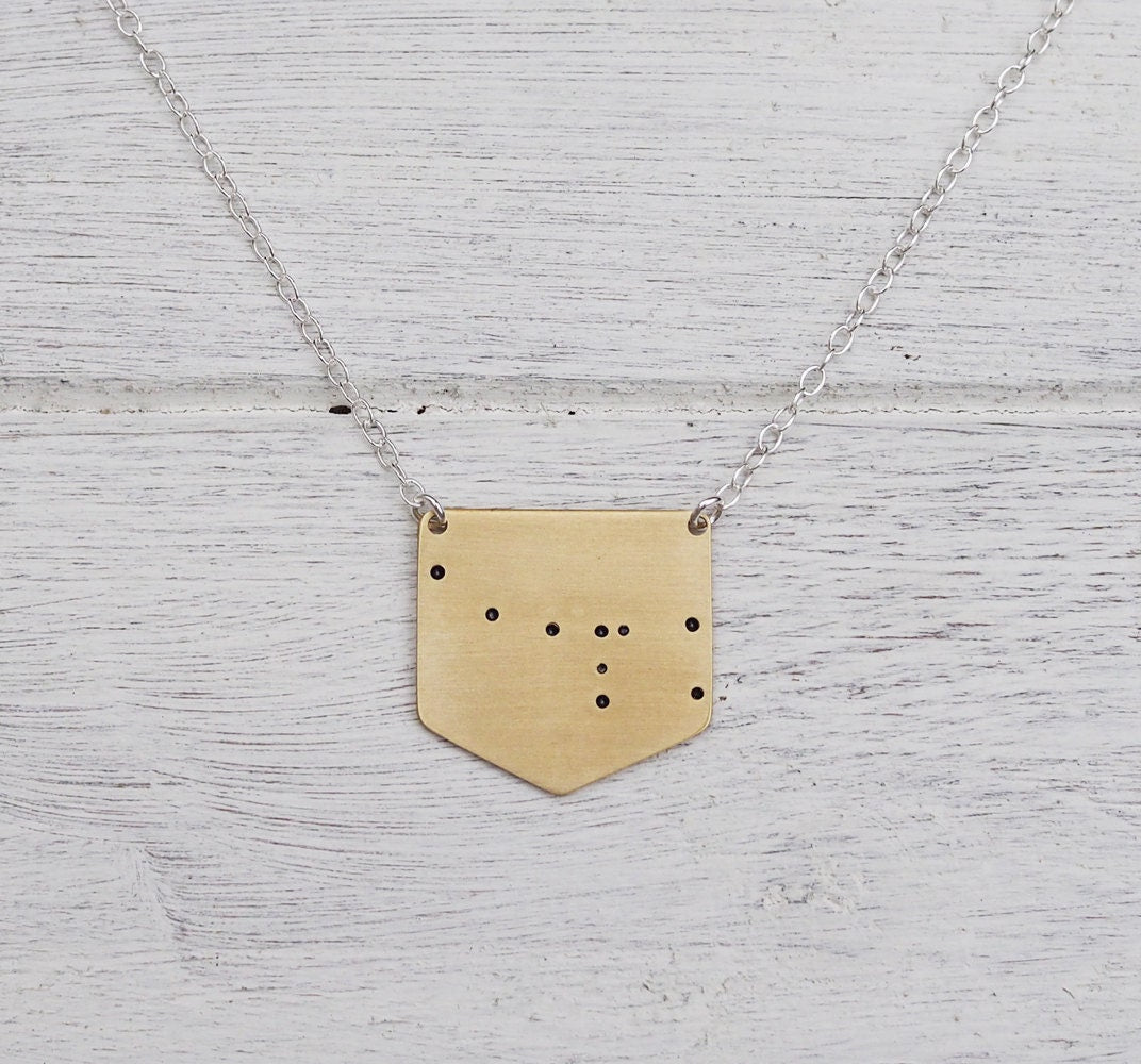Ursa Minor 'Little Bear' Constellation Necklace